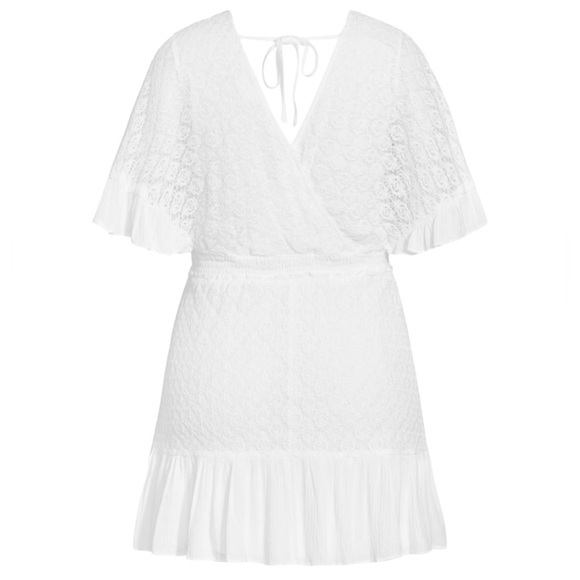 City Chic Sweet Escape Dress In Ivory Size 24 - Picture 6 of 10